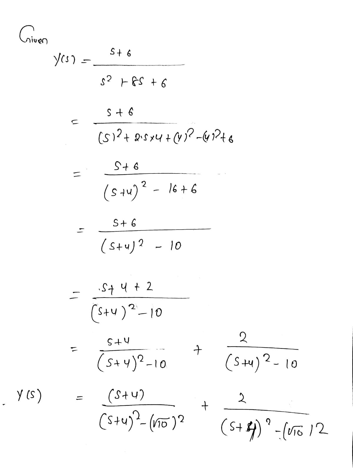 Advanced Math homework question answer, step 1, image 1